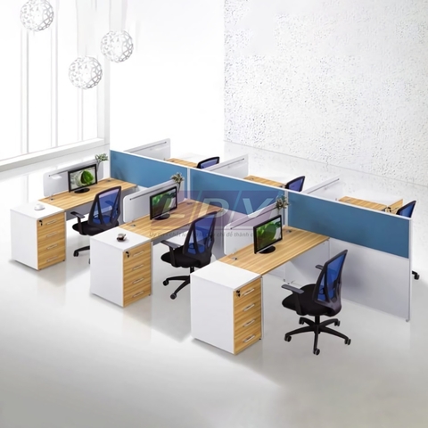 Module bàn làm việc 6 chỗ MD6-LDV-02