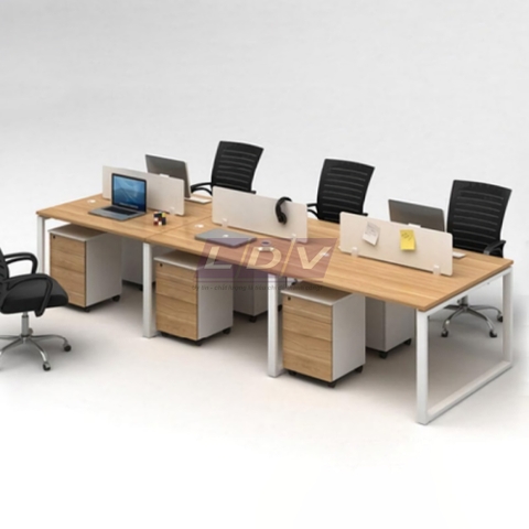 Module bàn làm việc 6 chỗ MD6-LDV-07