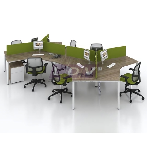 Module bàn làm việc 6 chỗ MD6-LDV-09