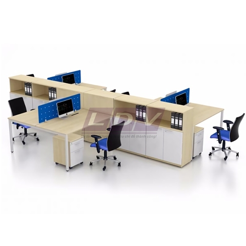 Module bàn làm việc 6 chỗ MD6-LDV-10