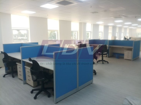 Vách ngăn bàn làm việc vải nỉ cao cấp
