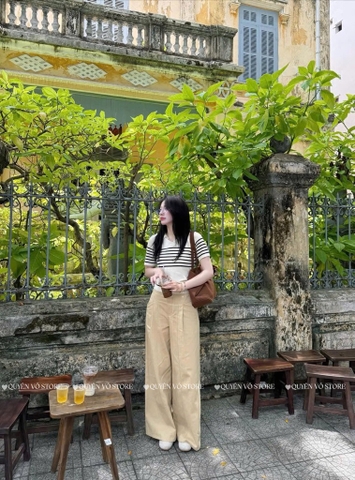 Áo MTG cổ V kẻ ngựa