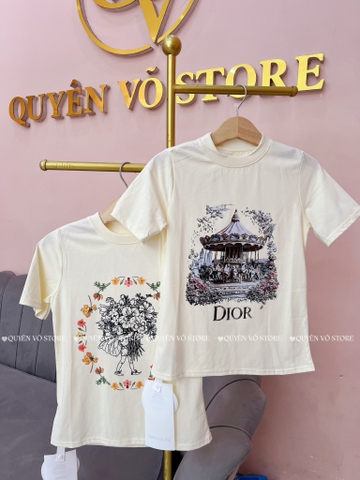 Áo thun Gucci vòng quay ngựa - Form 40-55kg Babytee