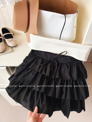 Chân váy tầng đen