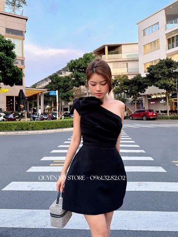 Đầm lệch nơ vai - S M L