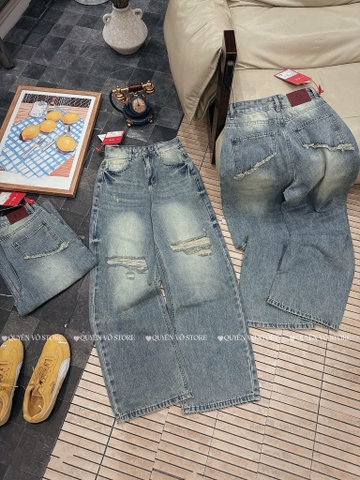 QJ 6100 Quần jean suông