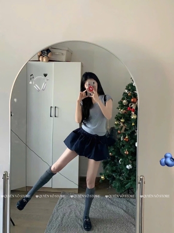 Chân váy bồng - Đen