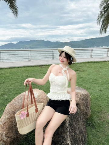 Set áo cúp ngực chân váy