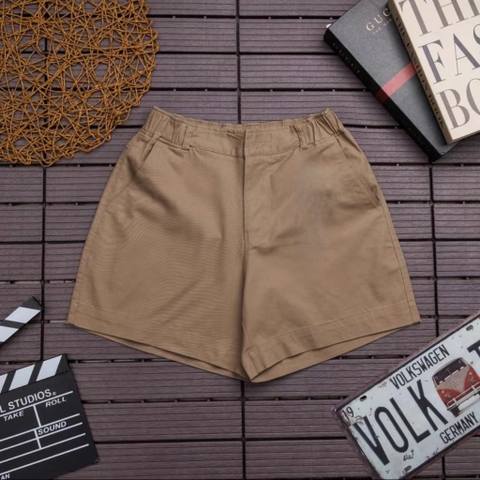 Quần đùi kaki co giãn - Nâu