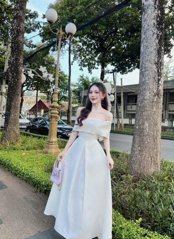 BIGSIZE 55-65kg - Đầm thiết kế bẹt vai