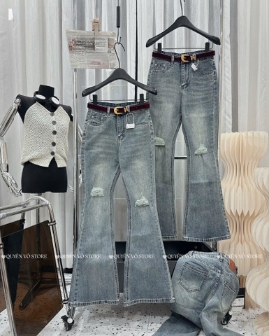 QJ 8535 Quần jean loe