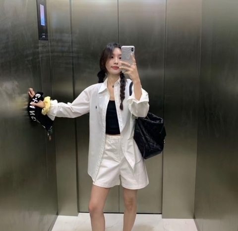 Quần short kaki mềm - Đen