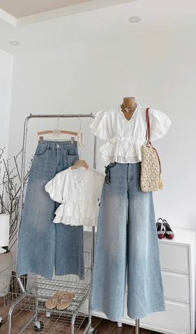 Set áo xô thêu Babydoll