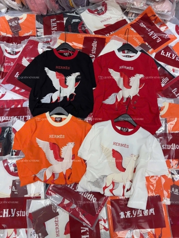 Áo thun ngựa cánh - Form rộng dưới 65kg