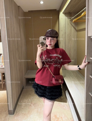 Áo thun chữ bling - Form vừa 45-55kg