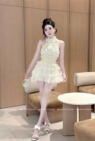 Set cổ yếm tầng tiểu thư