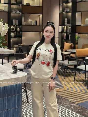 Áo thun mèo Gucci - Form 40-55kg Babytee