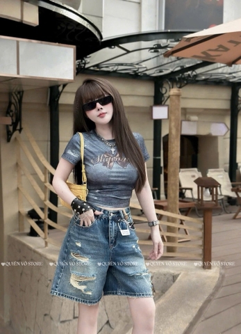 QJ 4803 Quần jean ngố