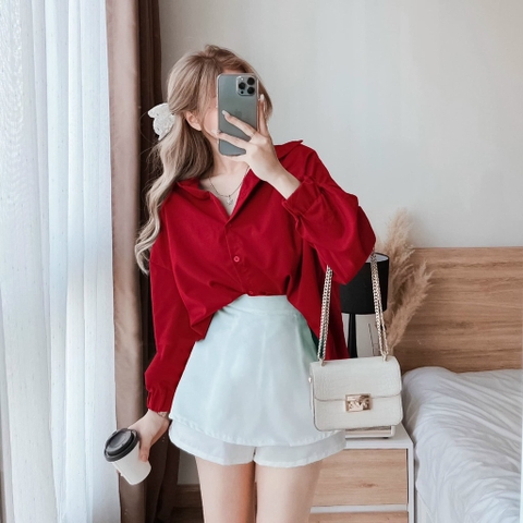 Set sơ mi rút eo kèm cv 3M
