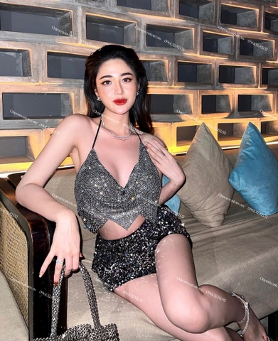 Quần bling kim sa