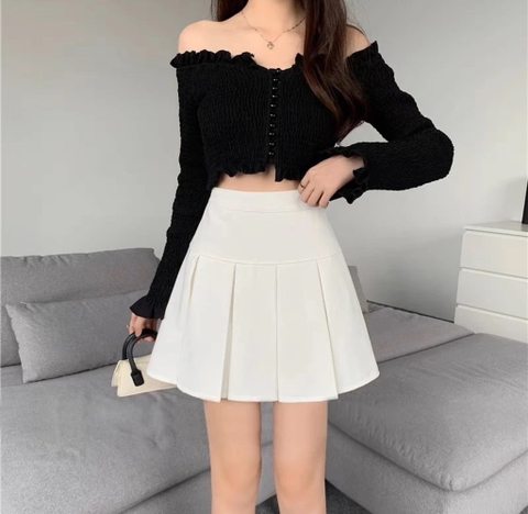 Chân váy tennis ly to - Trắng