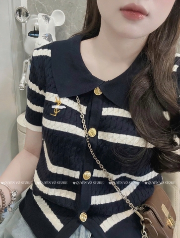 Áo MTG YSL sọc nút
