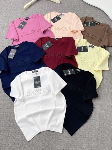 Áo thun dập nổi blackpink - Form vừa