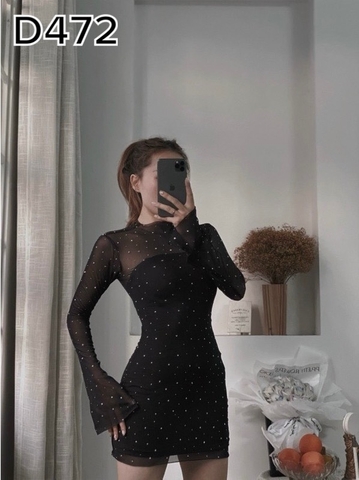BIGSIZE 55-65kg - Đầm body ngắn kim tuyến BIGSIZE 55-65kg