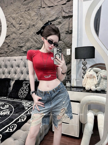 QJ 4034 Quần jean ngố