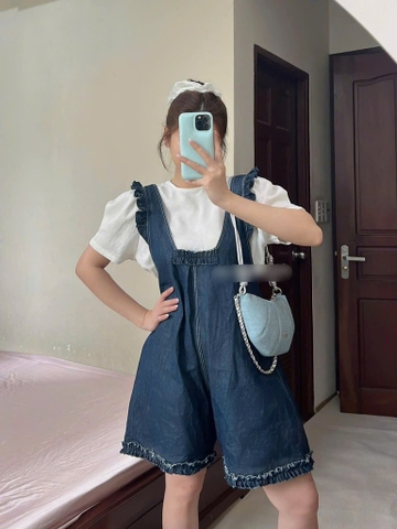 Set yếm Babydoll jean bèo