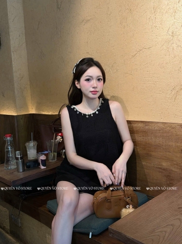 Set bộ áo ren sát nách - 408
