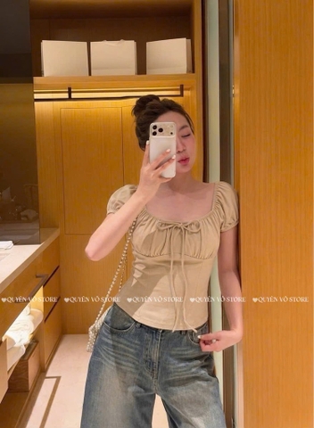 Áo thun cổ u chun trơn