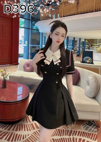 BIGSIZE 55-65kg - Đầm nút viền nơ