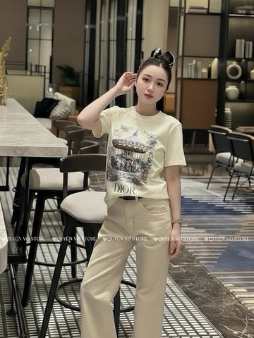 Áo thun Gucci vòng quay ngựa - Form 40-55kg Babytee