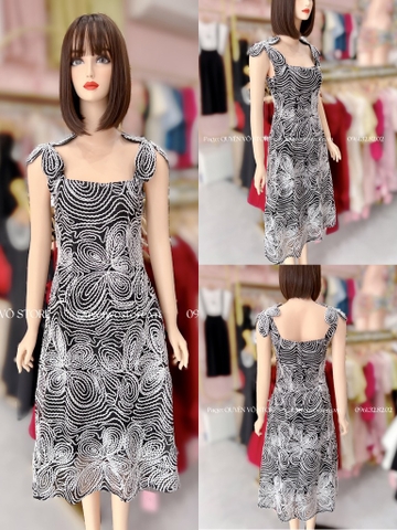 Đầm hoạ tiết