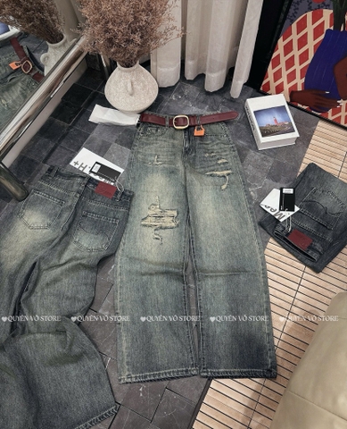 QJ 6812 Quần jean suông