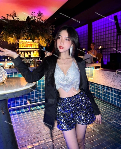 Quần bling kim sa