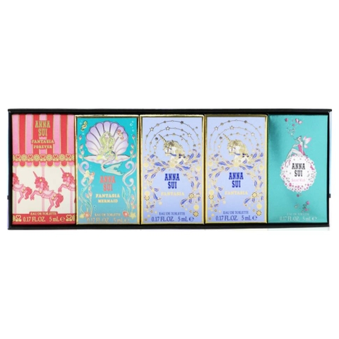 SET Anna Sui Fantasia mini (Forever EDT 5ml + Mermaid 5ml + Fantasia 5mlx2+ Secret Wish 5ml)