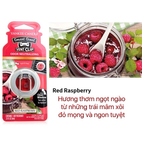 Kẹp thơm xe 4ml Red Raspberry