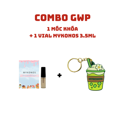 Combo GWP Vial Ngẫu nhiên 3.5ml + Móc Khóa Mykonos