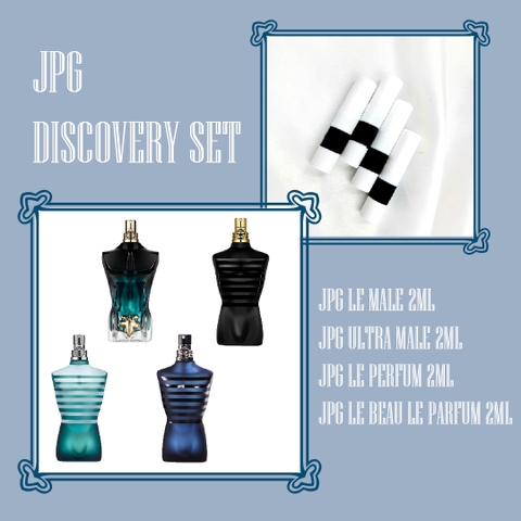 DISCOVERY SET JEAN PAUL GAULTIER 2ml x4 (Le Male EDT - Le Beau Le Parfum - Ultra Male - Le Parfum)