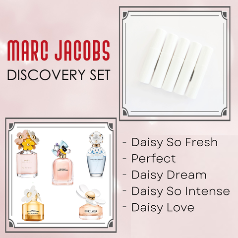 DISCOVERY SET MARC JACOBS 2ml x 5 (So Fresh - Perfect - Daisy love - Daisy So Intense - Dream)