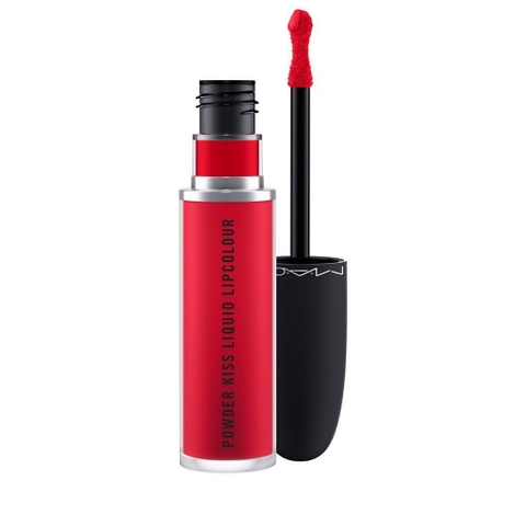 Son kem lì MAC Powder Kiss Liquid Lipcolour #987 M-A-Csmash (Đỏ Tươi)
