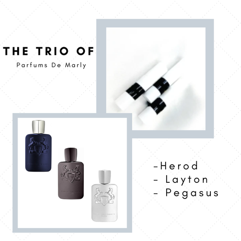 Set Discovery The Trio of Parfums De Marly 2ml x3 (Layton 2ml + Herod 2ml + Pegasus 2ml)