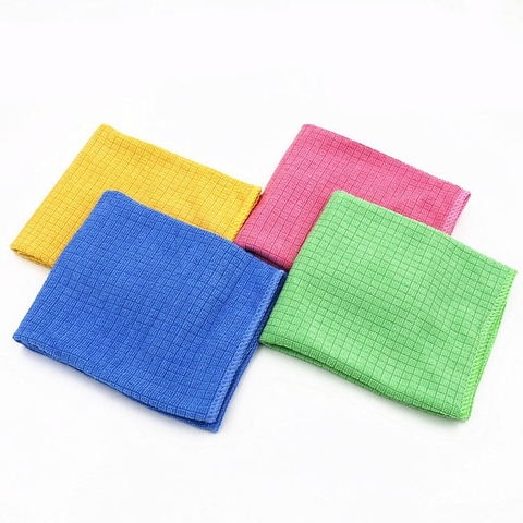 Khăn Microfiber kẻ ô