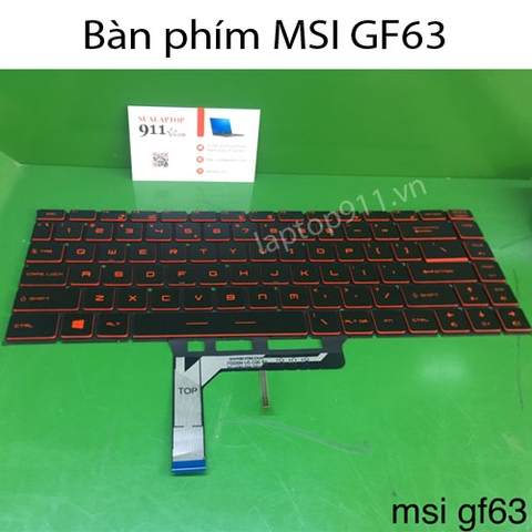 bàn phím laptop MSI GF63 8RD 8RC