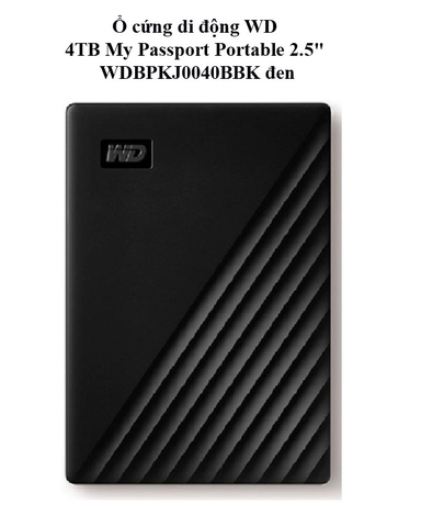Ổ cứng di động WD 4TB My Passport Portable 2.5