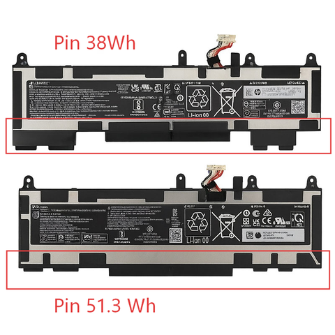 So sánh 2 loại pin WP03XL với dung lượng khác nhau