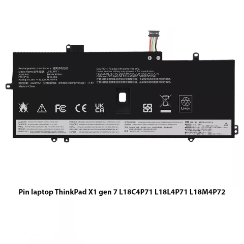 Pin laptop ThinkPad X1 gen 7 L18C4P71 L18L4P71 L18M4P72