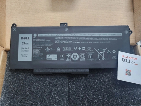 Pin laptop Dell Latitude 5420 cpu gen 11 RJ40G 63WH